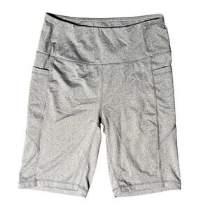 REEBOK Women’s “Fitted High Rise Performance Short” Size Med Grey